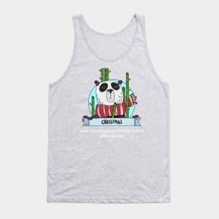 Christmas Panda Tank Top